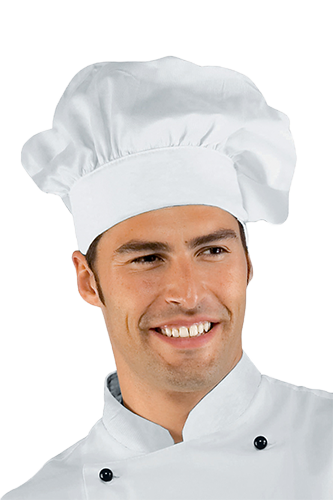 BASCONE CUCINA: cappello da cuoco fresco e confortevole indicato anche per pasticceri...